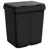 VIDAXL -Doppelgarbage 2x25 L Anthrazit -gelenkt