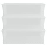 VIDAXL -Speicherboxen Kunststoff 3 ST Stapelbar 25 l - afbeelding 3