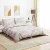 Vidaxl Duvet Overray Set 140x200 cm Baumwoll weiß und braun