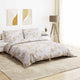 Vidaxl Duvet Overray Set 135x200 cm Baumwoll weiß und braun