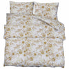 Vidaxl Duvet Crossing Set 200x200 cm Baumwoll weiß und braun