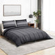 Vidaxl Duvet Overray Set 200x200 cm Baumwolle dunkelgrau