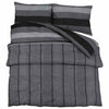 Vidaxl Duvet Overray Set 240x220 cm Baumwolle dunkelgrau