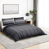 Vidaxl Duvet Overray Set 220x240 cm Baumwolle dunkelgrau