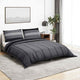 Vidaxl Duvet Overray Set 220x240 cm Baumwolle dunkelgrau