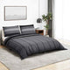 Vidaxl Duvet Overray Set 260x220 cm Baumwolle dunkelgrau