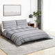 VIDAXL -Duvet -Überraschungs -Set 140x200 cm Baumwollgrau