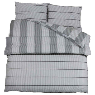 Vidaxx Bettbezug-Set 225x220 cm Baumwolle grau