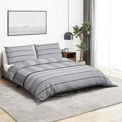 Vidaxx Bettbezug-Set 225x220 cm Baumwolle grau