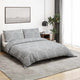 Vidaxl Duvet Crossing Set 200x200 cm Baumwollgrau