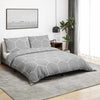VIDAXL -Duvet -Überraschungs -Set 135x200 cm Baumwollgrau