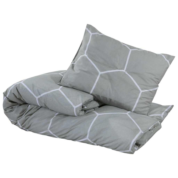 Vidaxl Duvet Crossing Set 155x220 cm Baumwollgrau