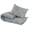 Vidaxl Duvet Crossing Set 225x220 cm Baumwollgrau