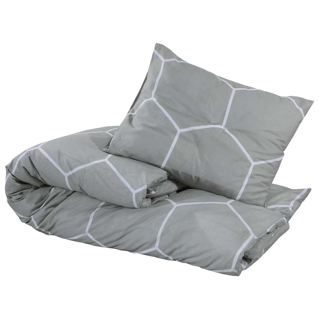Vidaxx Bettbezug-Set 260x220 cm Baumwolle grau