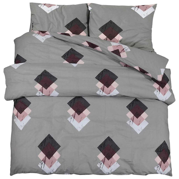 Vidaxx Bettbezug-Set 140x200 cm Baumwolle grau
