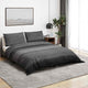 Vidaxl Duvet Overray Set 225x220 cm Baumwolle dunkelgrau