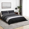 Vidaxl Duvet Crossing Set 140x200 cm Baumwollschwarz und Weiß