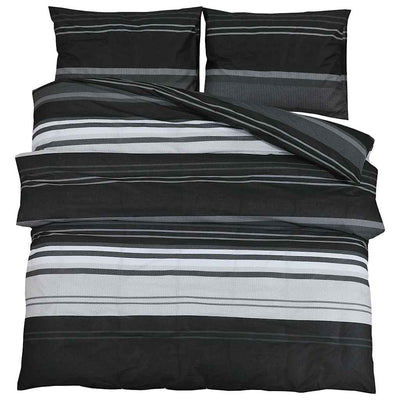 Vidaxl Duvet Crossing Set 140x200 cm Baumwollschwarz und Weiß