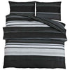 Vidaxl Duvet Crossing Set 200x200 cm Baumwollschwarz und Weiß