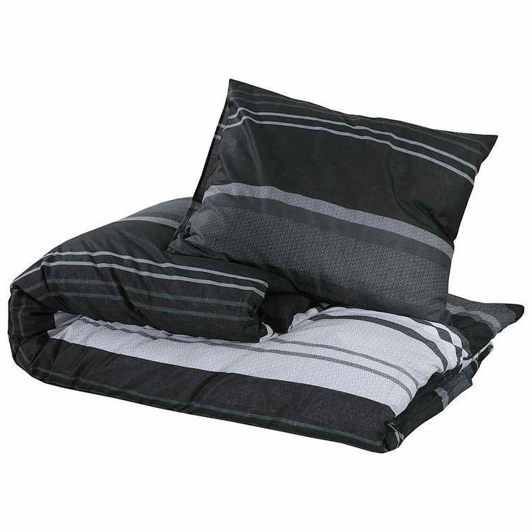 Vidaxl Duvet Overray Set 220x240 cm Baumwollschwarz und Weiß