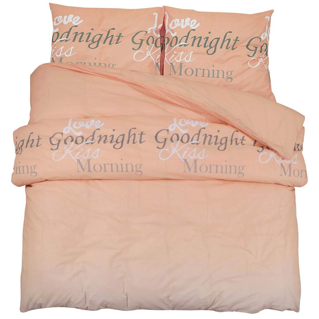 Vidaxl Duvet Crossing Set 140x200 cm Baumwollrosa