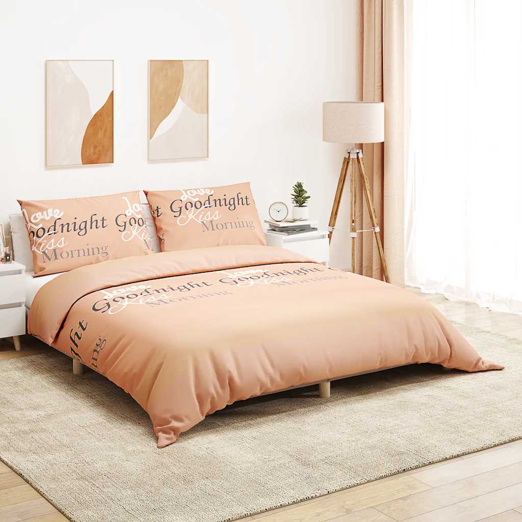 Vidaxl Duvet Crossing Set 140x200 cm Baumwollrosa