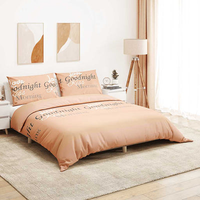 Vidaxl Duvet Overlay Set 135x200 cm Baumwollrosa