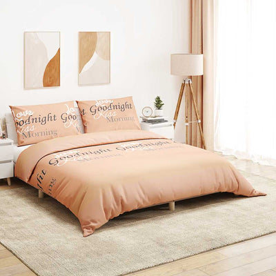 Vidaxl Duvet Overlay Set 260x220 cm Baumwollrosa