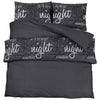 Vidaxl Duvet Overlay Set 200x200 cm Baumwollschwarz