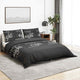 Vidaxl Duvet Overray Set 240x220 cm Baumwollschwarz