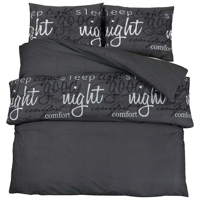 VIDAXL -Duvet -Überraschungs -Set 140x200 cm Baumwollschwarz
