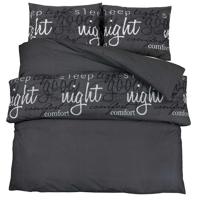VIDAXL -Duvet -Überraschungs -Set 140x200 cm Baumwollschwarz