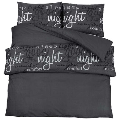 Vidaxl Duvet Overray Set 200x220 cm Baumwollschwarz