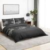 Vidaxl Duvet Overlay Set 260x220 cm Baumwollschwarz