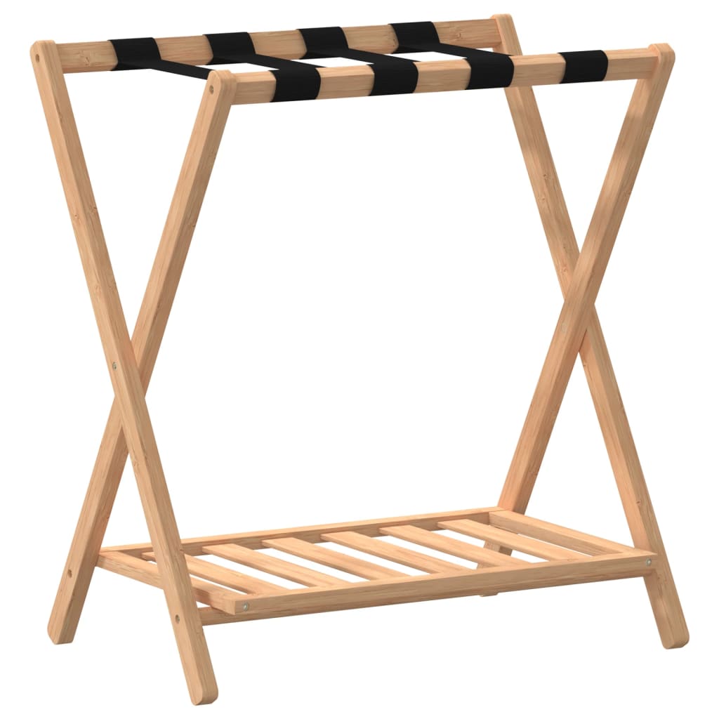 vidaxl Gepäckträger 68x38x58 cm Bambus