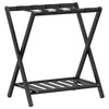 vidaxl Gepäckträger Schwarz 68x38x58 cm Bambus