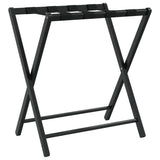 Vidaxl -Gepäckregal 68.5x38x58 cm Bamboo Schwarz - afbeelding 2