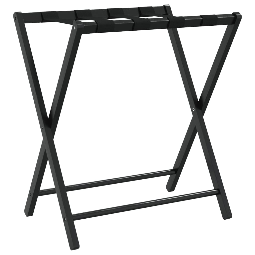 Vidaxl -Gepäckregal 68.5x38x58 cm Bamboo Schwarz