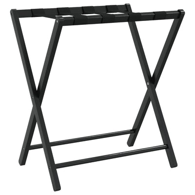 Vidaxl -Gepäckregal 68.5x38x58 cm Bamboo Schwarz