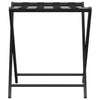 Vidaxl -Gepäckregal 68.5x38x58 cm Bamboo Schwarz