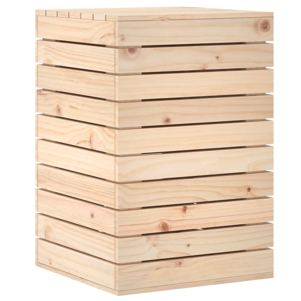 VIDAXL -Waschkorb 44x44x66 cm Festkiefer