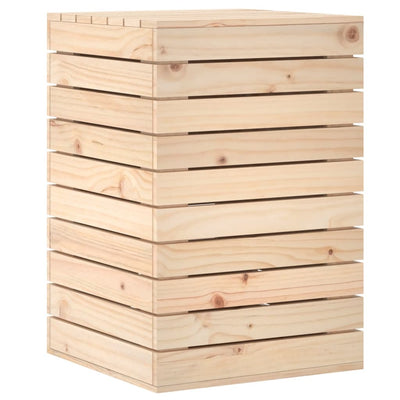 VIDAXL -Waschkorb 44x44x66 cm Festkiefer