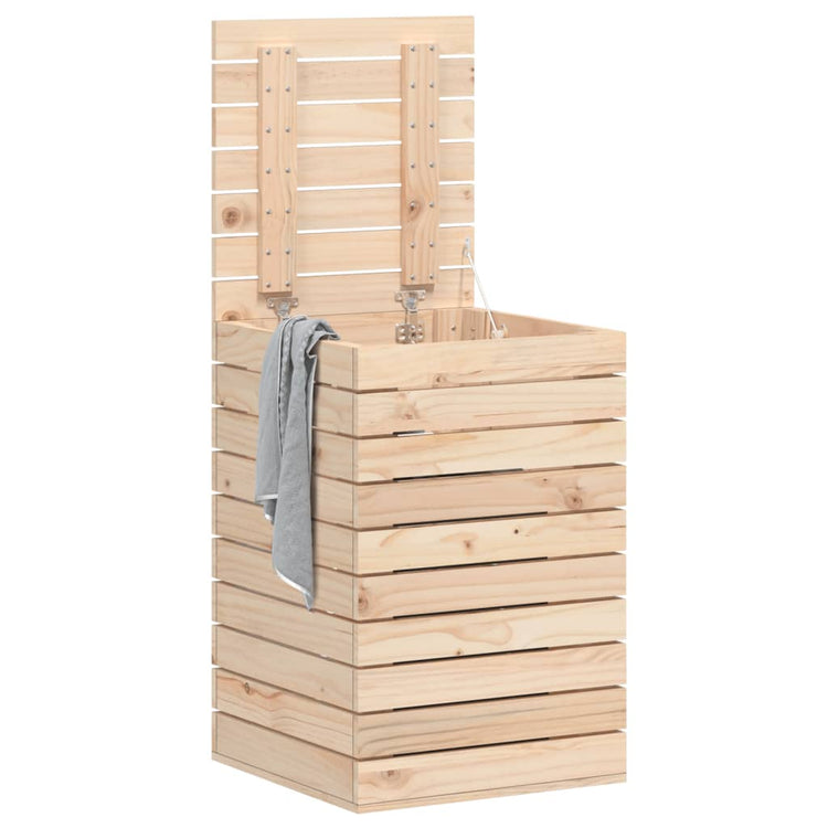VIDAXL -Waschkorb 44x44x66 cm Festkiefer