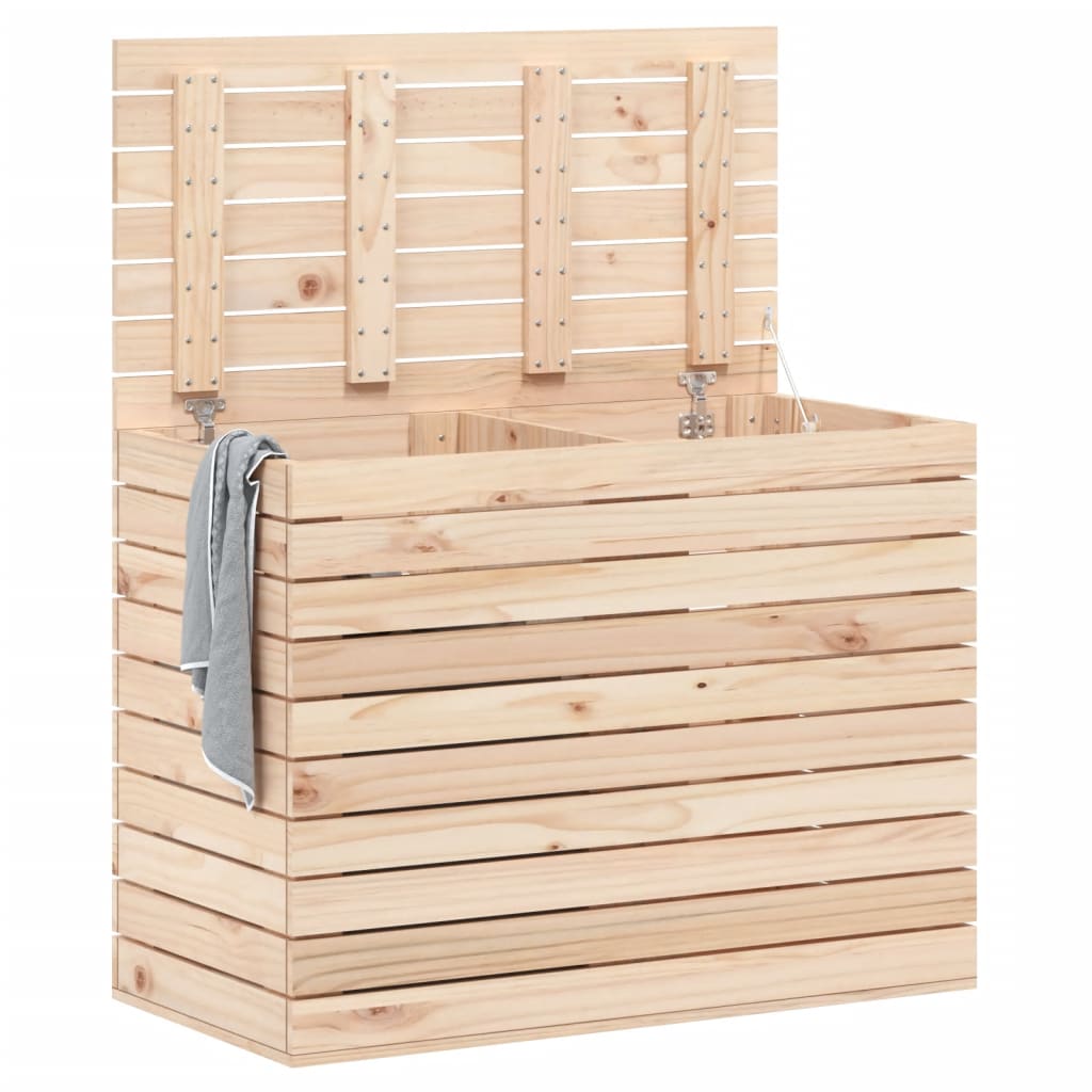 VIDAXL -Waschkorb 88.5x44x66 cm Festkiefer
