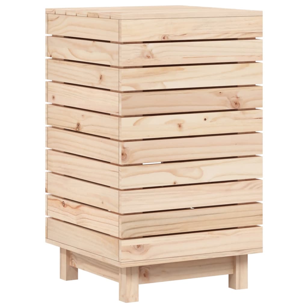VIDAXL -Waschkorb 44x44x76 cm Festkiefer