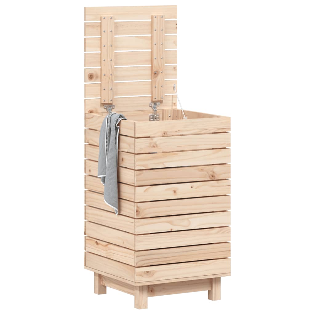 VIDAXL -Waschkorb 44x44x76 cm Festkiefer