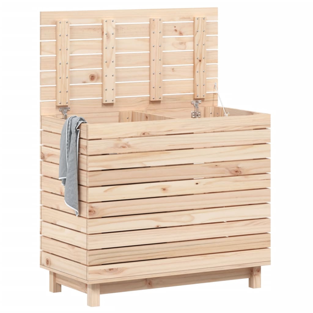VIDAXL -Waschkorb 88.5x44x76 cm Festkiefer