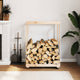 VIDAXL -Holzblockhalter mit Rädern 76,5 x 40 x 108 cm Festkiefer