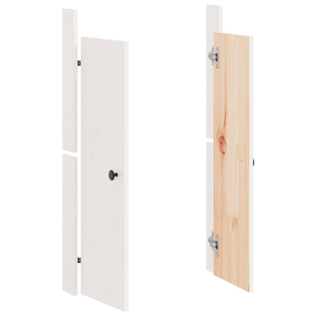 Vidaxl Schranktüren für Außenküche 50x9x82 cm Kiefern mit Weiß