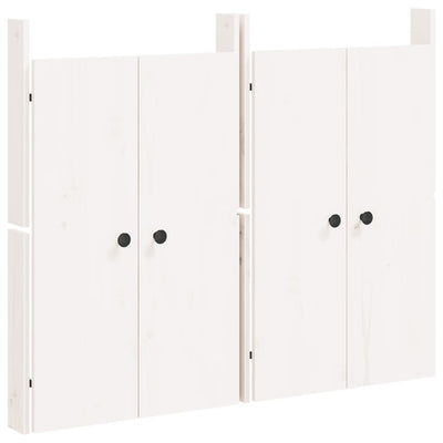 Vidaxl Schranktüren für Außenküche 2 ST 50x9x82 cm Kiefernholz Weiß weiß